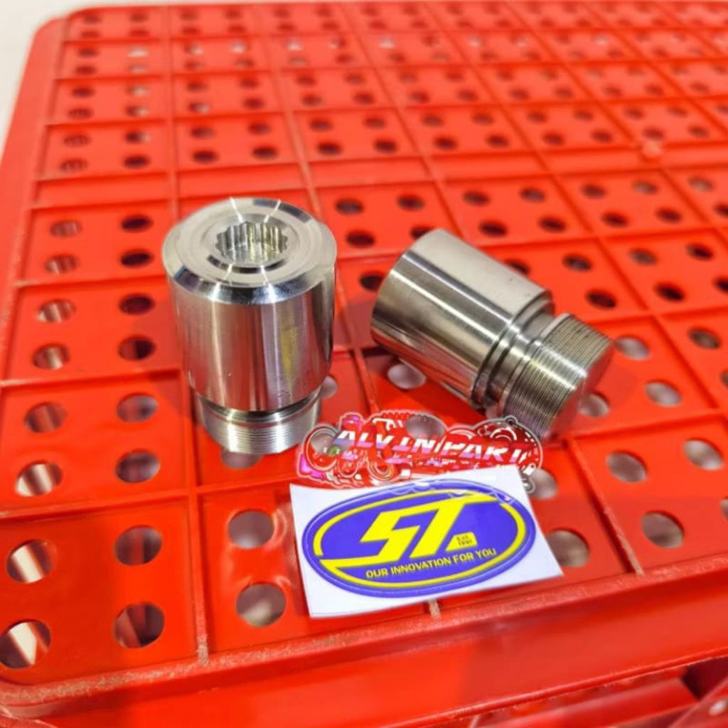 peninggi skok ninja rr original stainless 3cm peninggi skok ninja rr stenlis