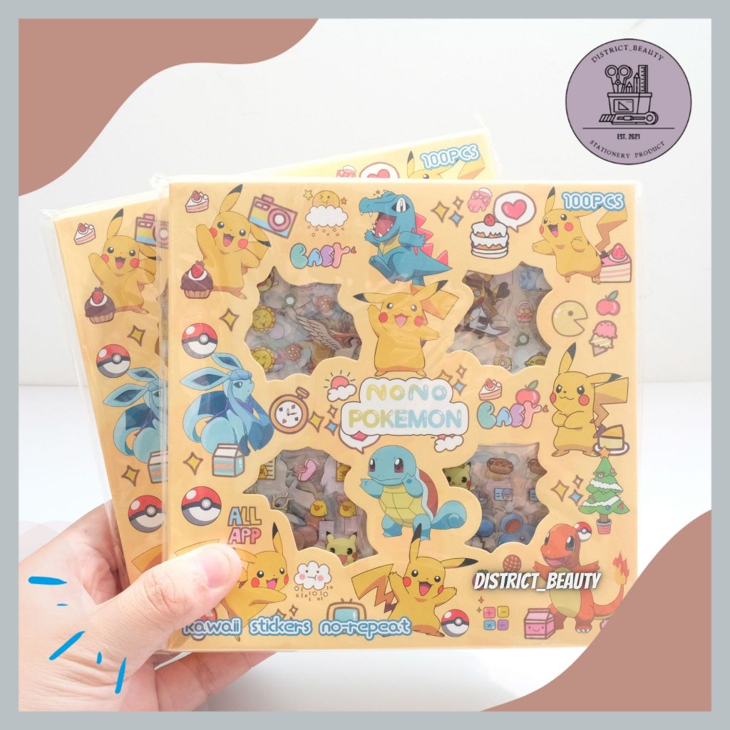 

STIKER 100 LEMBAR POKEMON STIKER ANAK BAHAN PVC ANTI AIR TRANSPARAN MOTIF POKEMON PIKACHU FRIENDS STIKER ISI 100 PCS LUCU CUTE TERMURAH