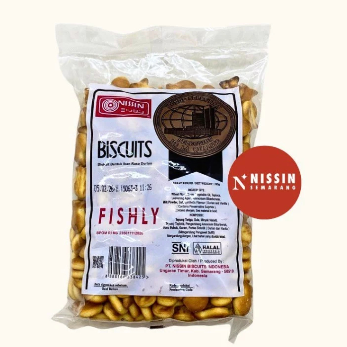 

Nissin Fishly Biscuit | Fishly Biskuit Durian 300gram Biskuit Kering Nissin Stik Durian