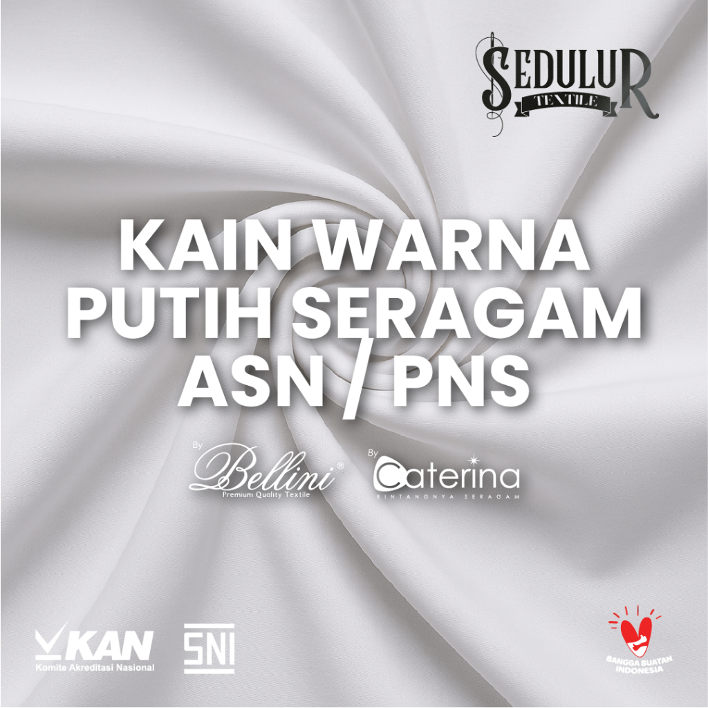 KAIN BELLINI ASTON VILLA PUTIH SERAGAM PNS | ASN | RUMAH SAKIT | KANTOR | ALMAMATER