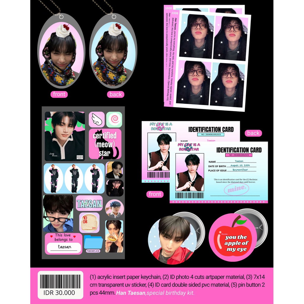 Taesan Birthday Kit