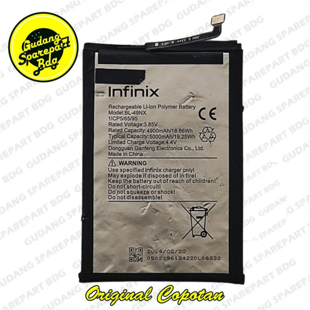 Baterai Infinix Smart 8 second copotan