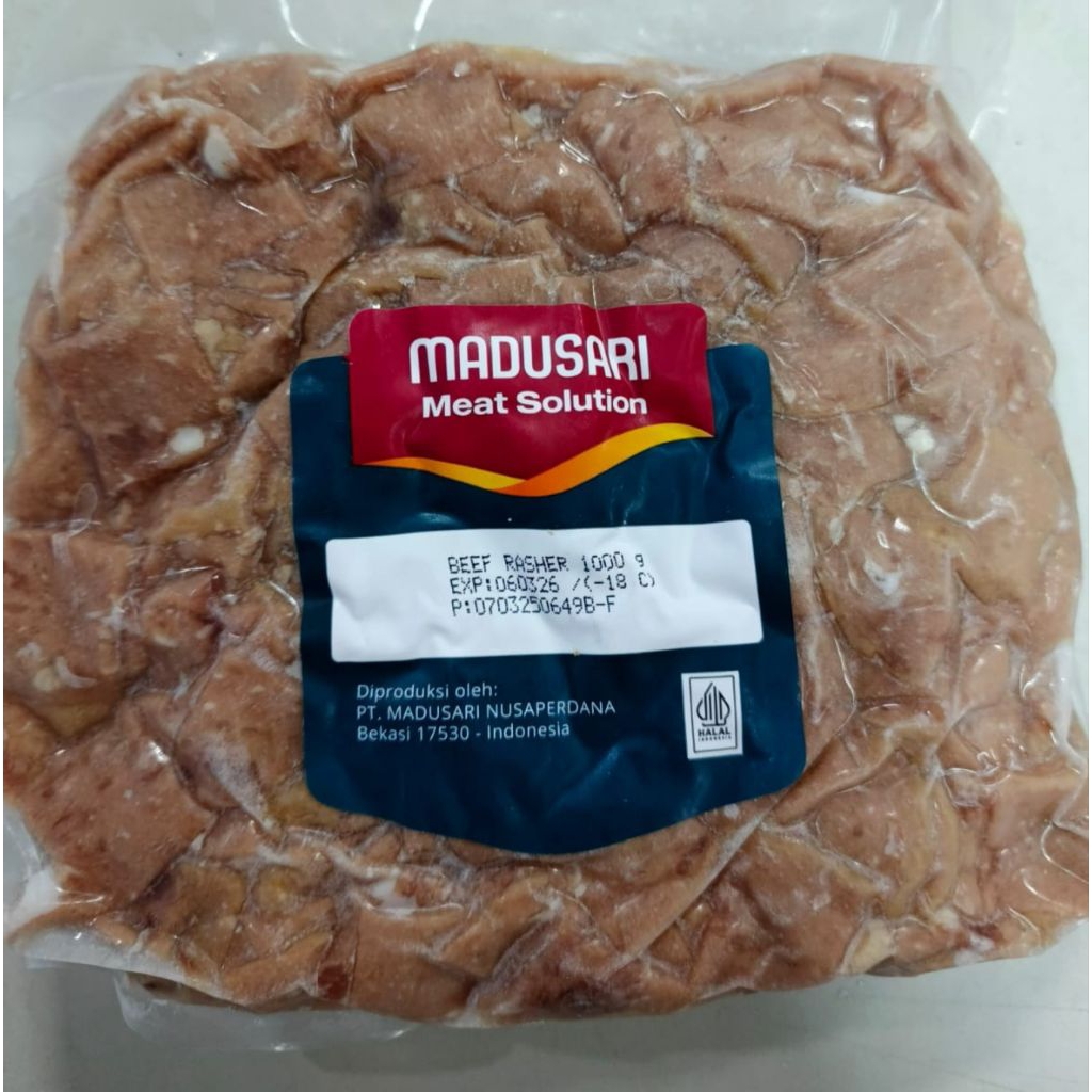 

Beef Rasher Madusari smoked beef 1000gr