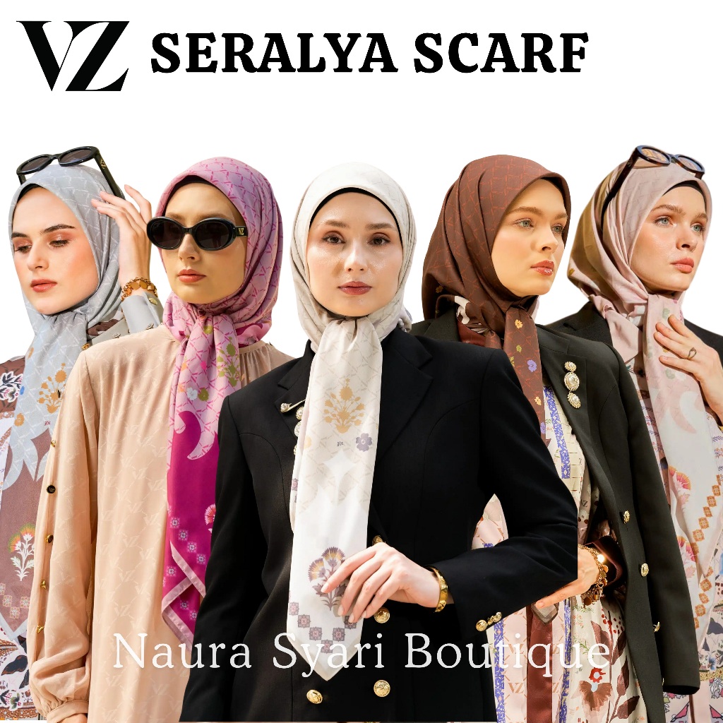 Vivi Zubedi New Seralya Scarf / VZ Scarf Seralya ORIGINAL by Vivi Zubedi / VZ SERALYA VOAL SCARF