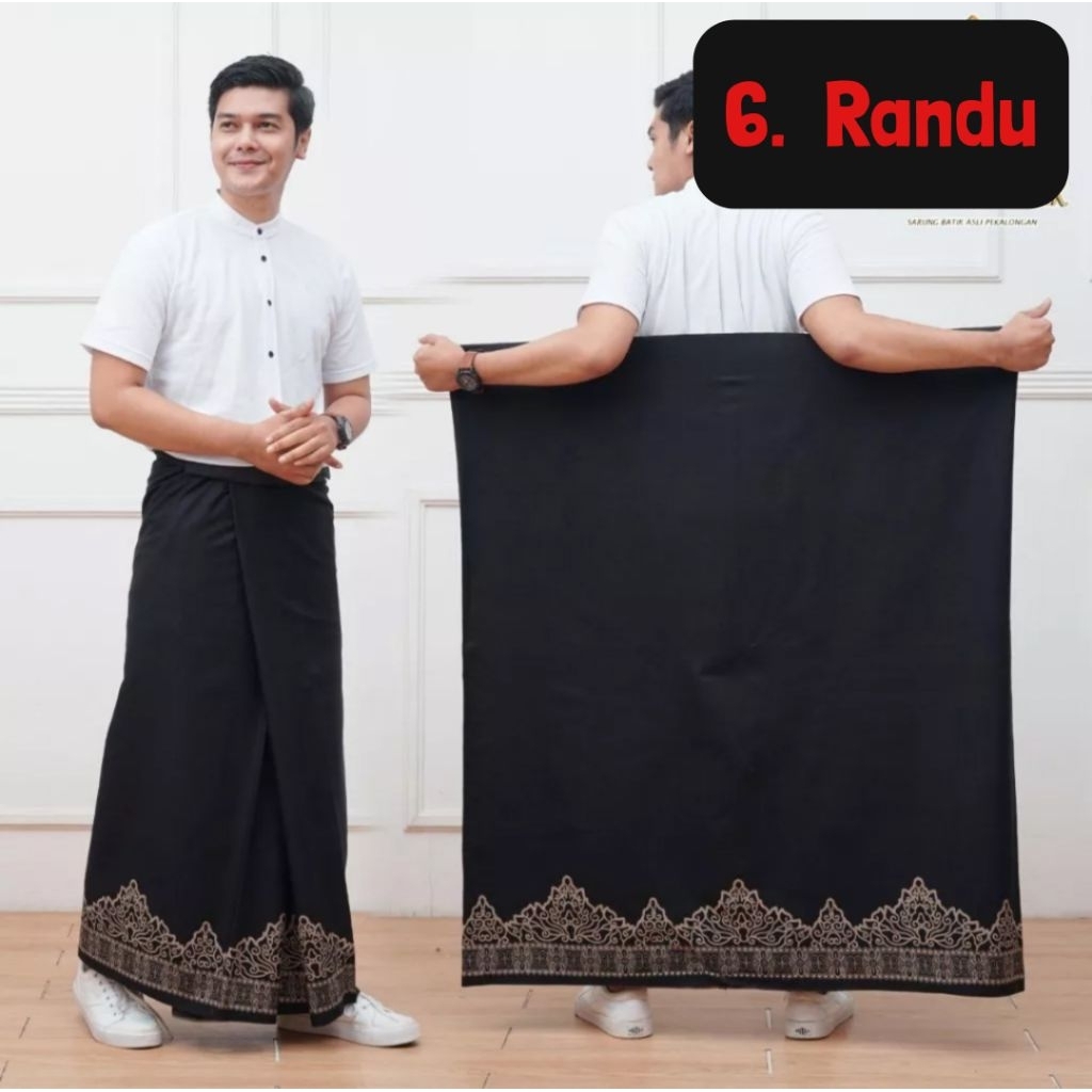 BEST SELLER SARUNG BATIK HITAM RAYON GOYOR BEST SELLER SANTRI DEWASA PUTRI PUTRA PEKALONGAN