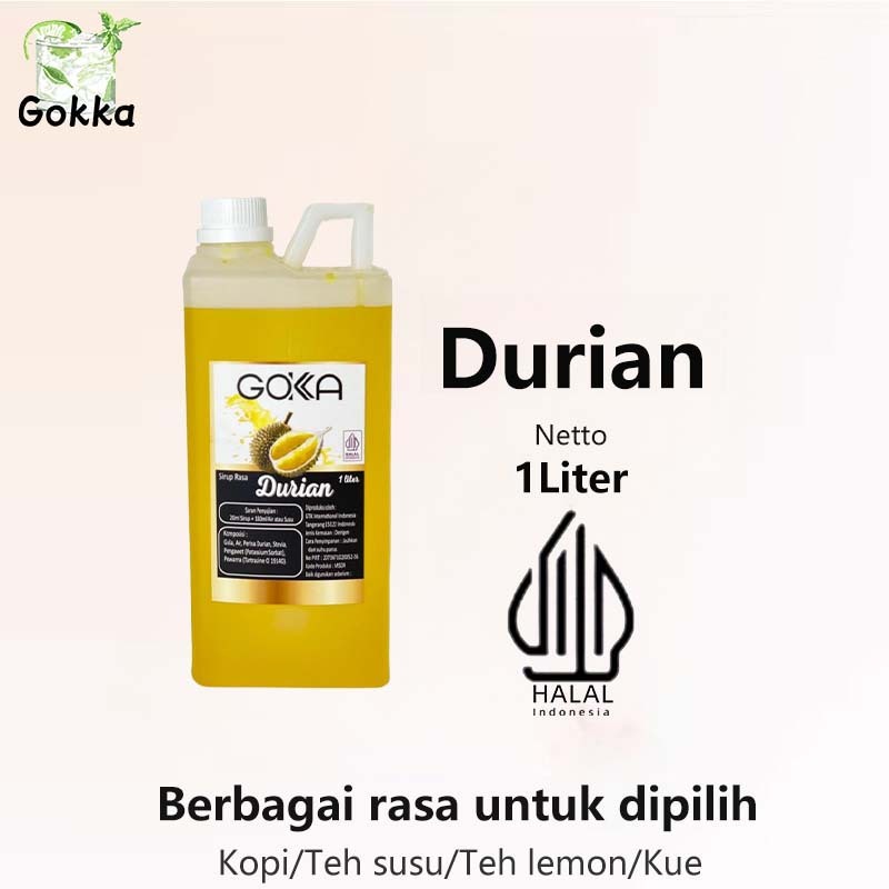 

Gokka Durina Syrup 1l - Sirup Durina Gokka - Halal