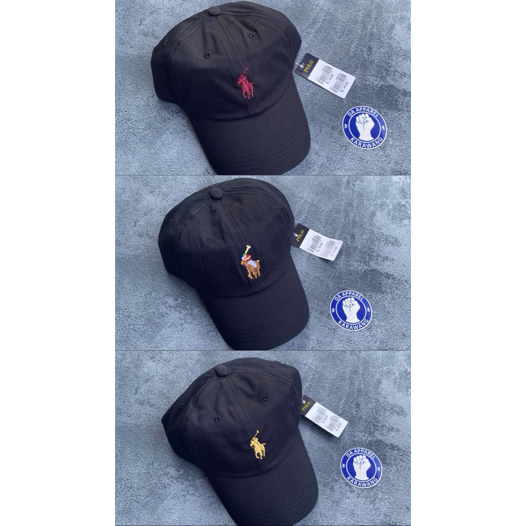 READY STOK CAPS POLO NITENDO BLACK ORIGINAL100%