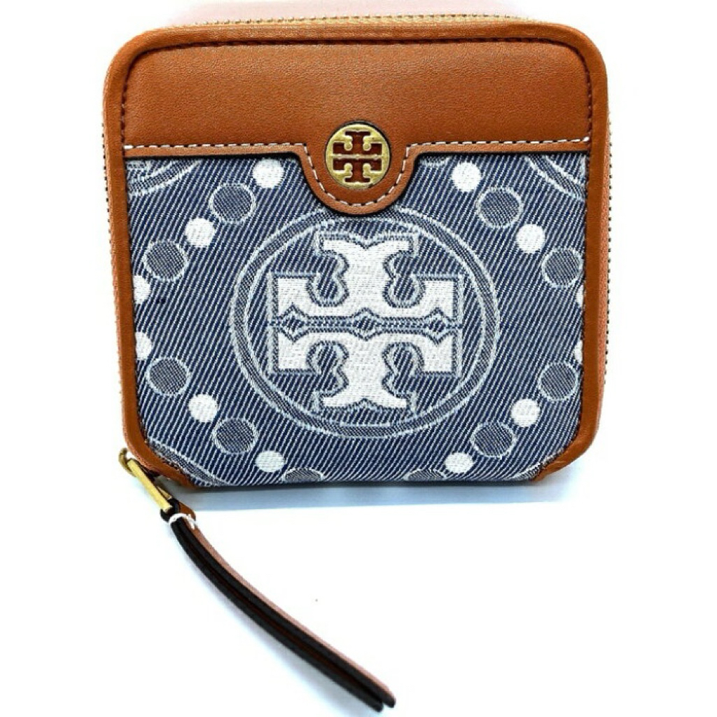 TEBE T Monogram Jacquard Bifold Wallet