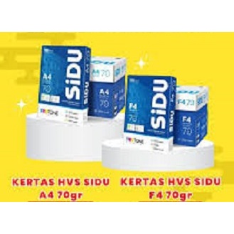 (1 Rim) Kertas HVS Sidu A4 70 Gram / Kertas HVS Sidu F4 70 Gram (MURAH)