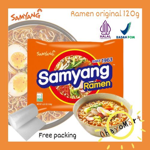 

Samyang Ramen Original / Samyang green Ramen mi kuah rasa original 120g