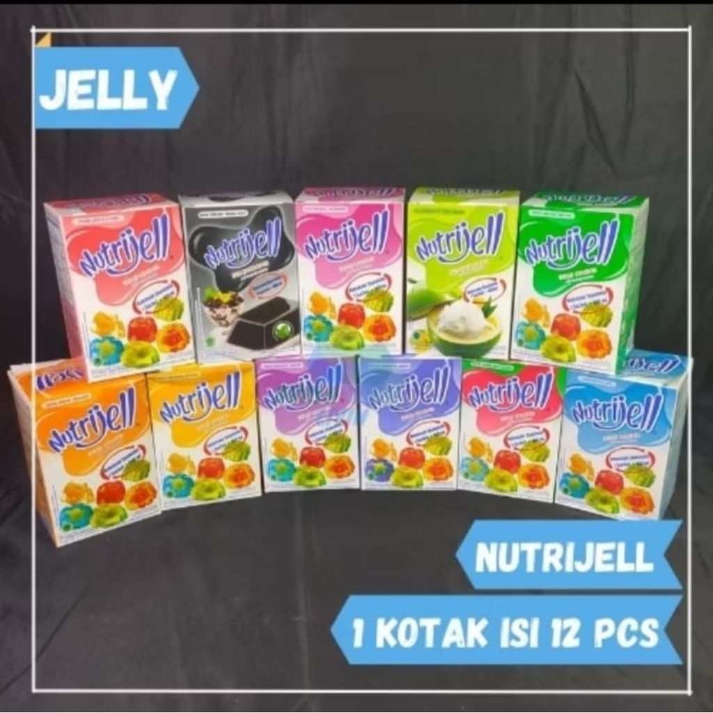

Nutrijell 10gram / Bubuk agar jelly puding instan Nutrijell Aneka Rasa