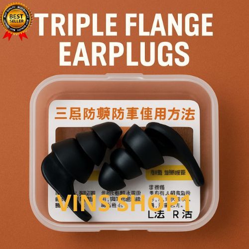 Earplug 3 Layer Deep Sleep Earplug Silikon Nano Ear Plug Peredam Suara Penutup Kuping Untuk Tidur