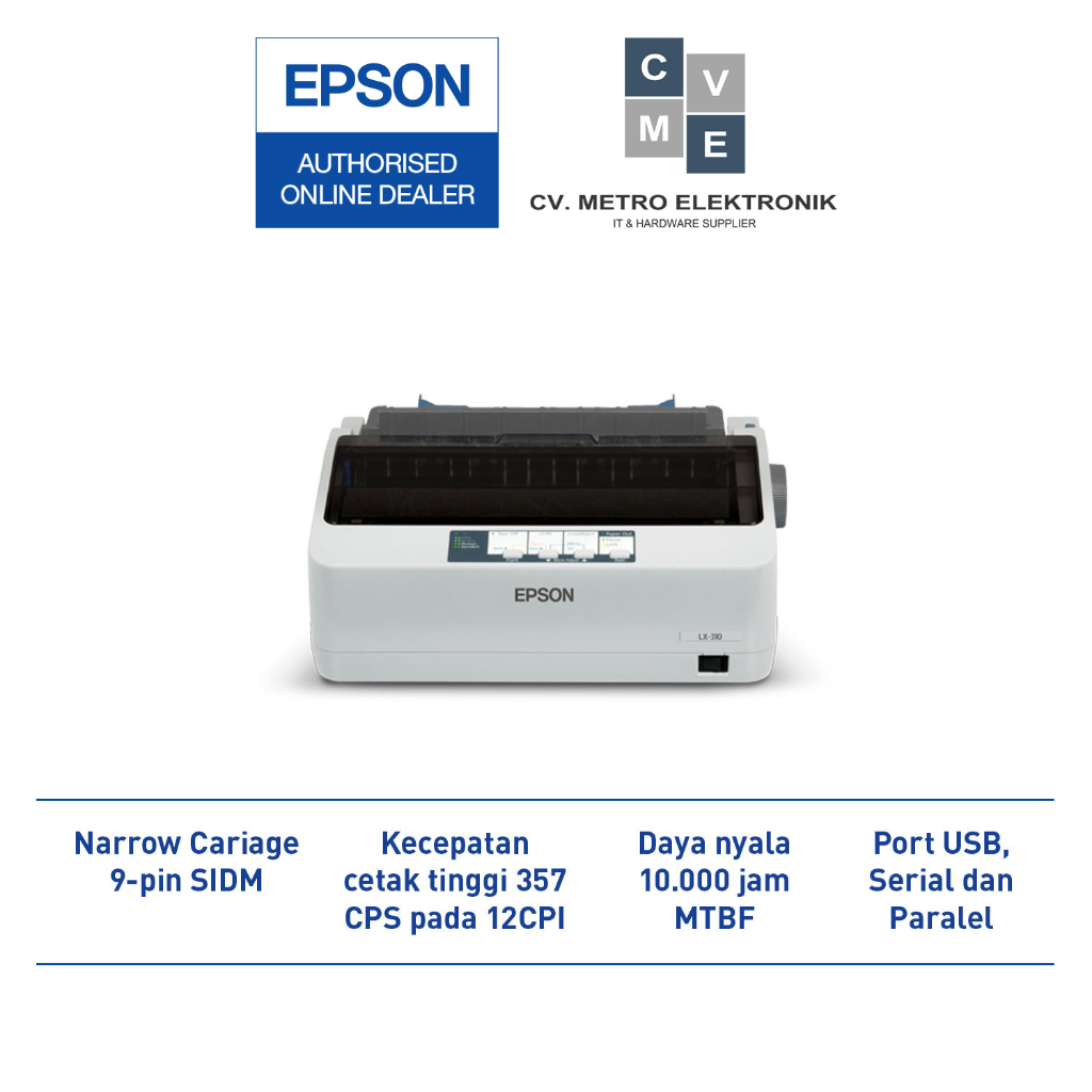Printer EPSON LX310 EPSON LX-310  LX 310 Printer Dot Matrix Garansi Resmi