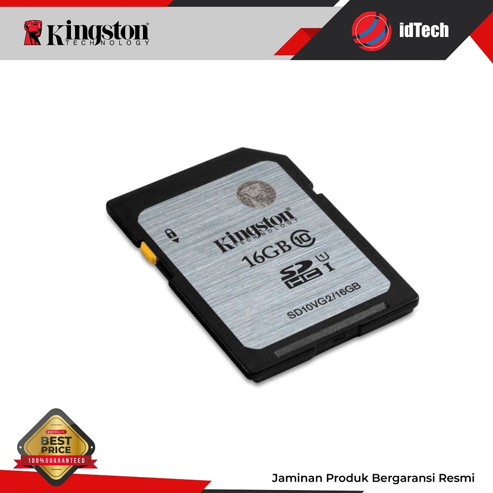 Kingston SD Card 16GB Class 10 - SD10VG2/16GB