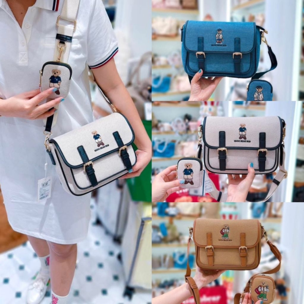 Ttwn guoo bear original Gu1481 Sling bag wanita - tas terbaru - guoobear original - tad kerja - tas 