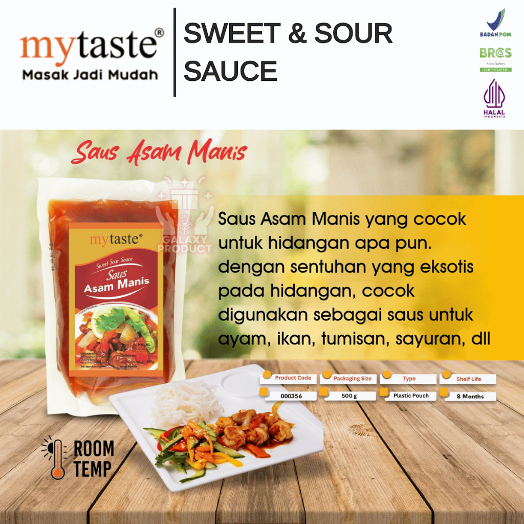 

MY TASTE SWEET & SOUR SAUCE - SAUS ASAM MANIS