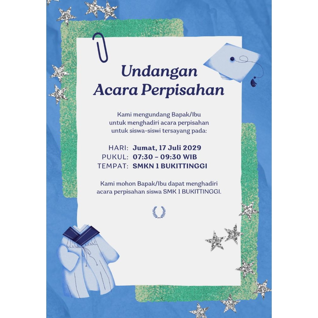template undangan perpisahan