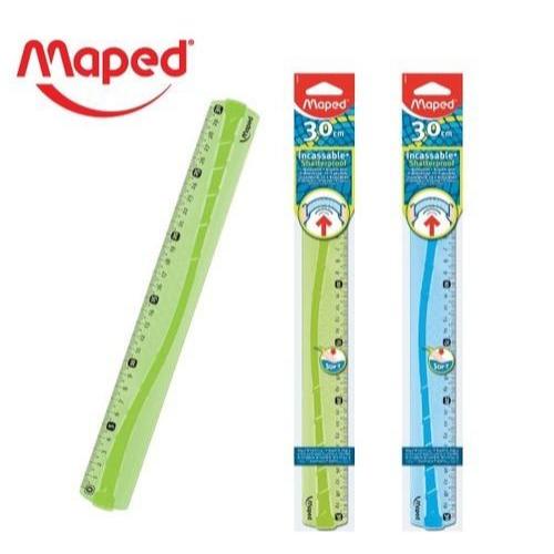 

Penggaris Maped 30cm INCASSABLE ANTI PECAH - Alat Tulis Senang