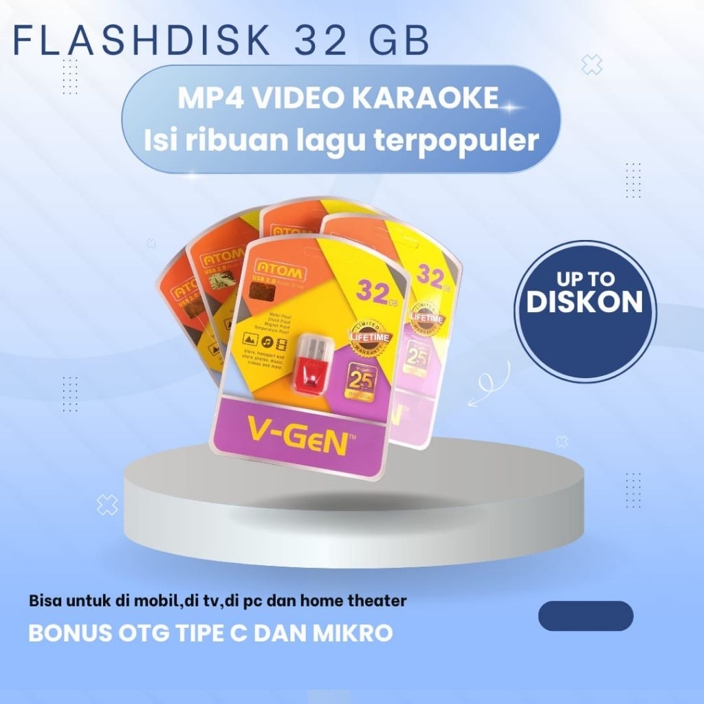 FlASHDISK MP4 VIDEO KARAOKE- BISA COD-BISA UNTUK DI TV-PC-LAPTOP-DI HP DAN DI SPEAKER