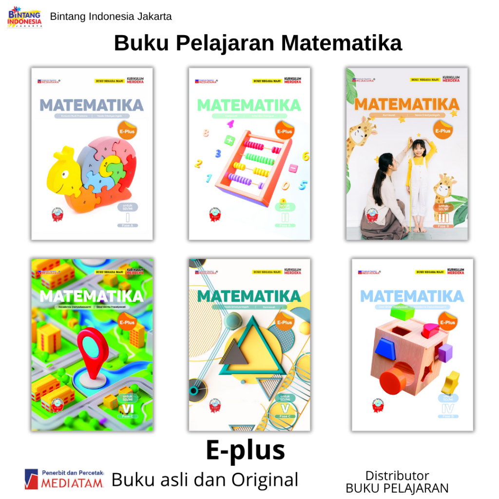 MEDIATAMA - MATEMATIKA KELAS 1,2,3,4,5,6 SD/MI KURIKULUM MERDEKA (TERBARU)