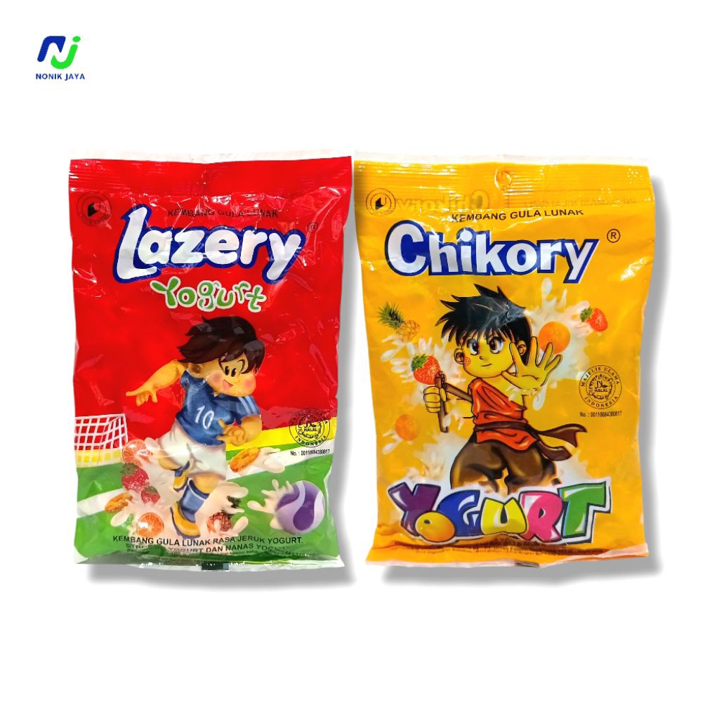 

( PAKET 6 PACK ) Permen Lazery Yogurt / Chikory Yogurt Pack Isi 40 Pcs@3gr ASSORTED