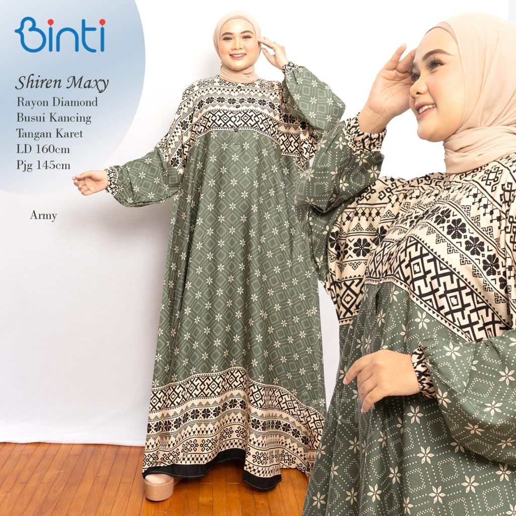 SHIREN MAXY BINTI ENTER / SHIREN MANDA BINTI ENTER DRESS BIGSIZE GAMIS OVERSIZE LD 160 SUPER JUMBO B