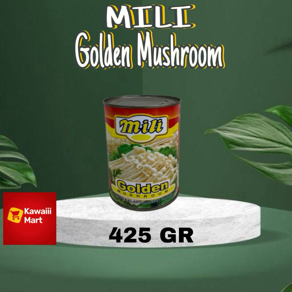 

Mili Golden Mushroom 425 gr kaleng jamur enoki Halal
