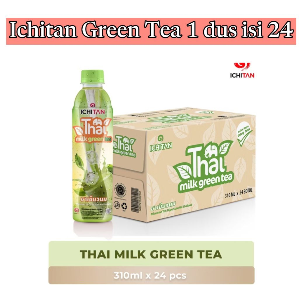 

Ichitan Thai Green Tea isi 24 (1dus)| Ichitan green tea 1 dus