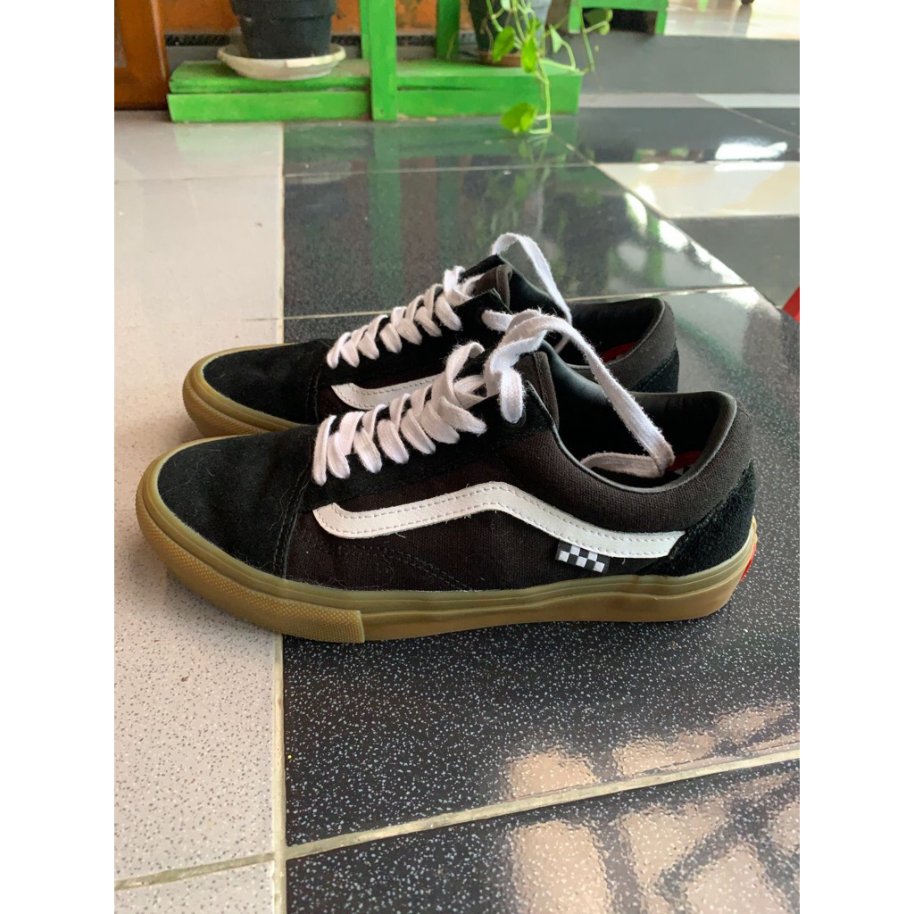 Vans OS skate pro Black/Gum