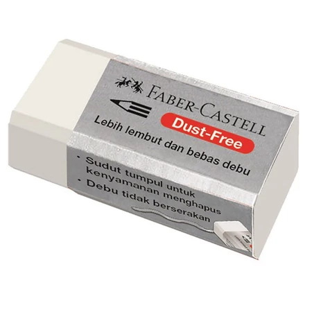 

TBMO Penghapus Pensil Faber Castell Putih Kecil 187230 / Hapusan Stip Eraser White Dust Free