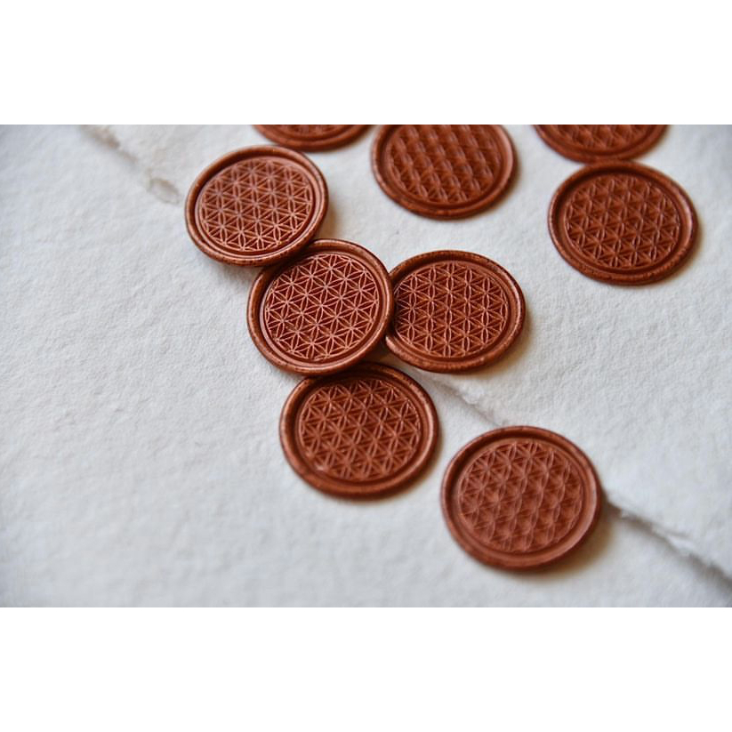 

(ASC) Vector (Copper) - 1 Pcs Wax Seal Coin Instan Siap Pakai HS21 / Segel undangan wax seal DIY / Hampers / Souvenir / Hadiah / Hiasan / art & Craft / candle wax seal coin langsung tempel sudah include double tape