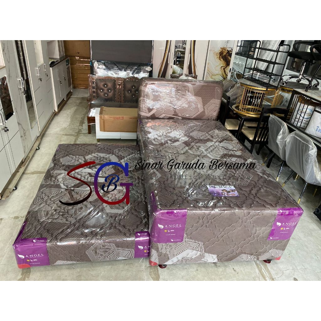 KASUR SORONG 2IN1 SPRING BED / KASUR TIDUR ANAK SORONG ATAS BAWAH + SANDARAN / KASUR PER KASUR TIDUR