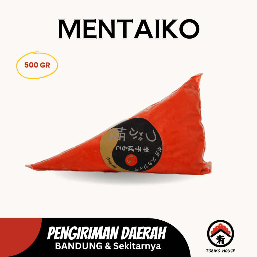 

MENTAIKO Telur Ikan Kod - Bahan Saos Mentai Telur Ikan Pollack 500gr SNF - Tobiko House