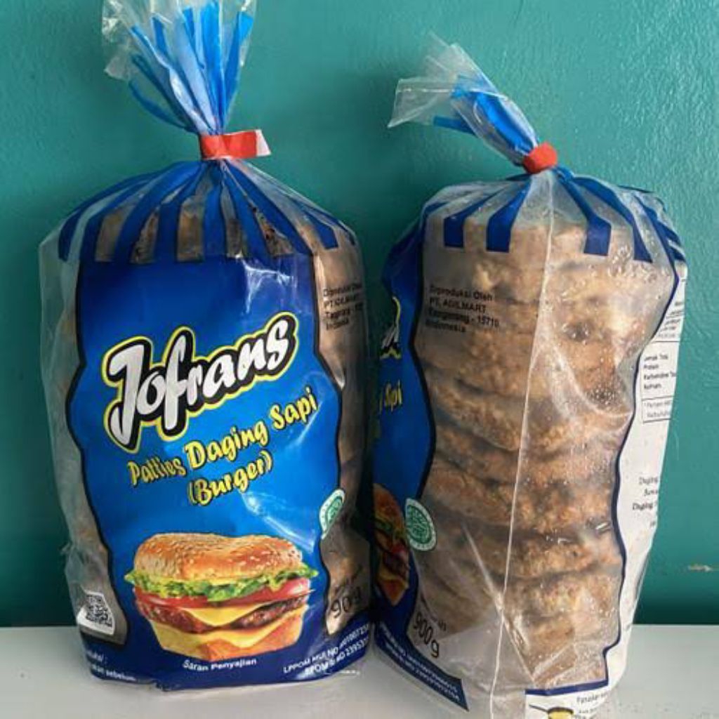 

Jofrans Patties Burger Sapi 900 gr (Frozen Food)