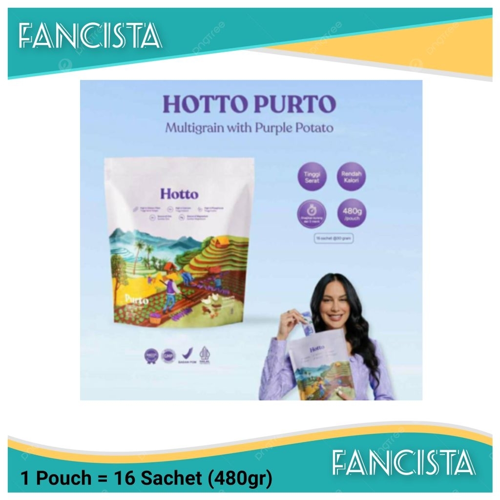 

Hotto Purto Multigrain Ubi Ungu 100% Original 16 Sachet Sereal Sarapan Sehat