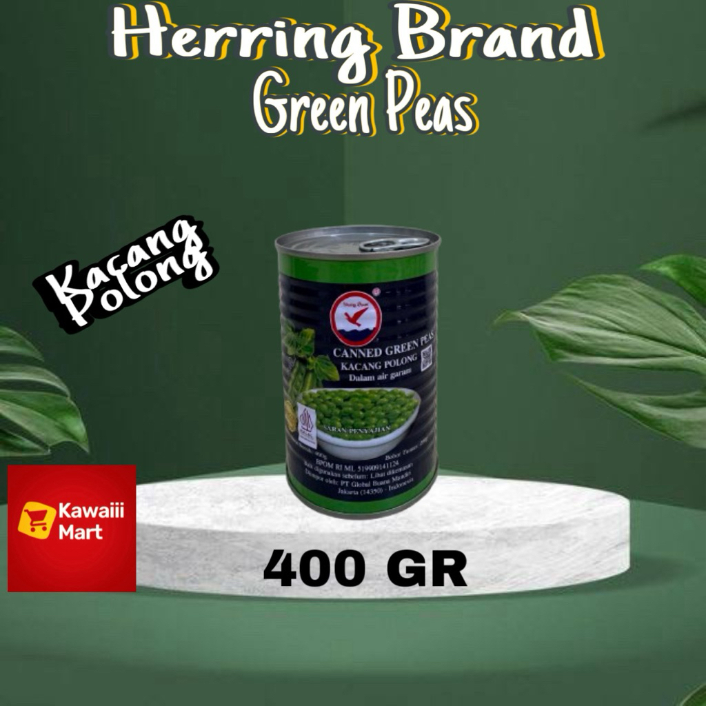 

Herring Green Peas / Kacang Polong 400 GR Halal canned