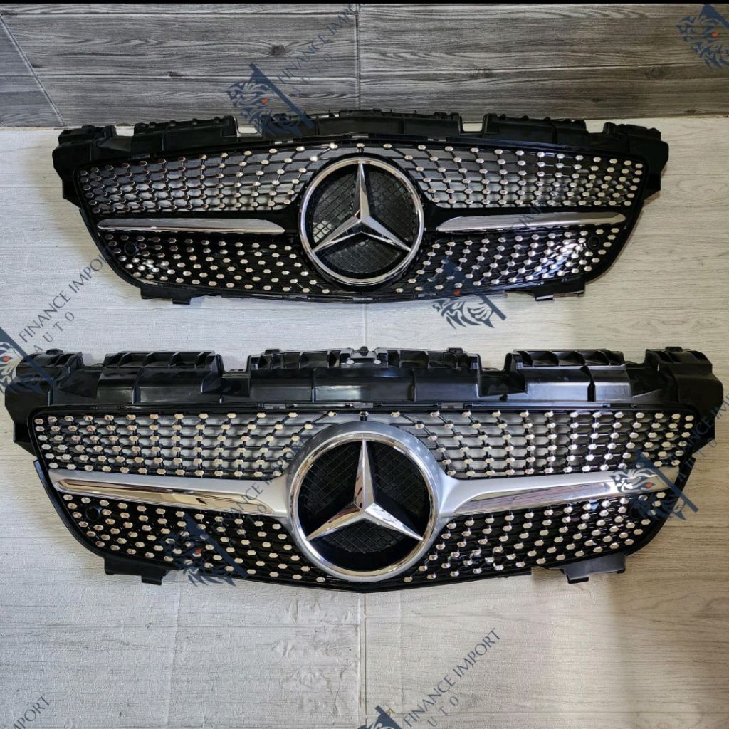 Grill Diamond Mercedes Bens R172 W172 SLK 2011-2015 Grill W172 SLK-Class With Emblem Logo