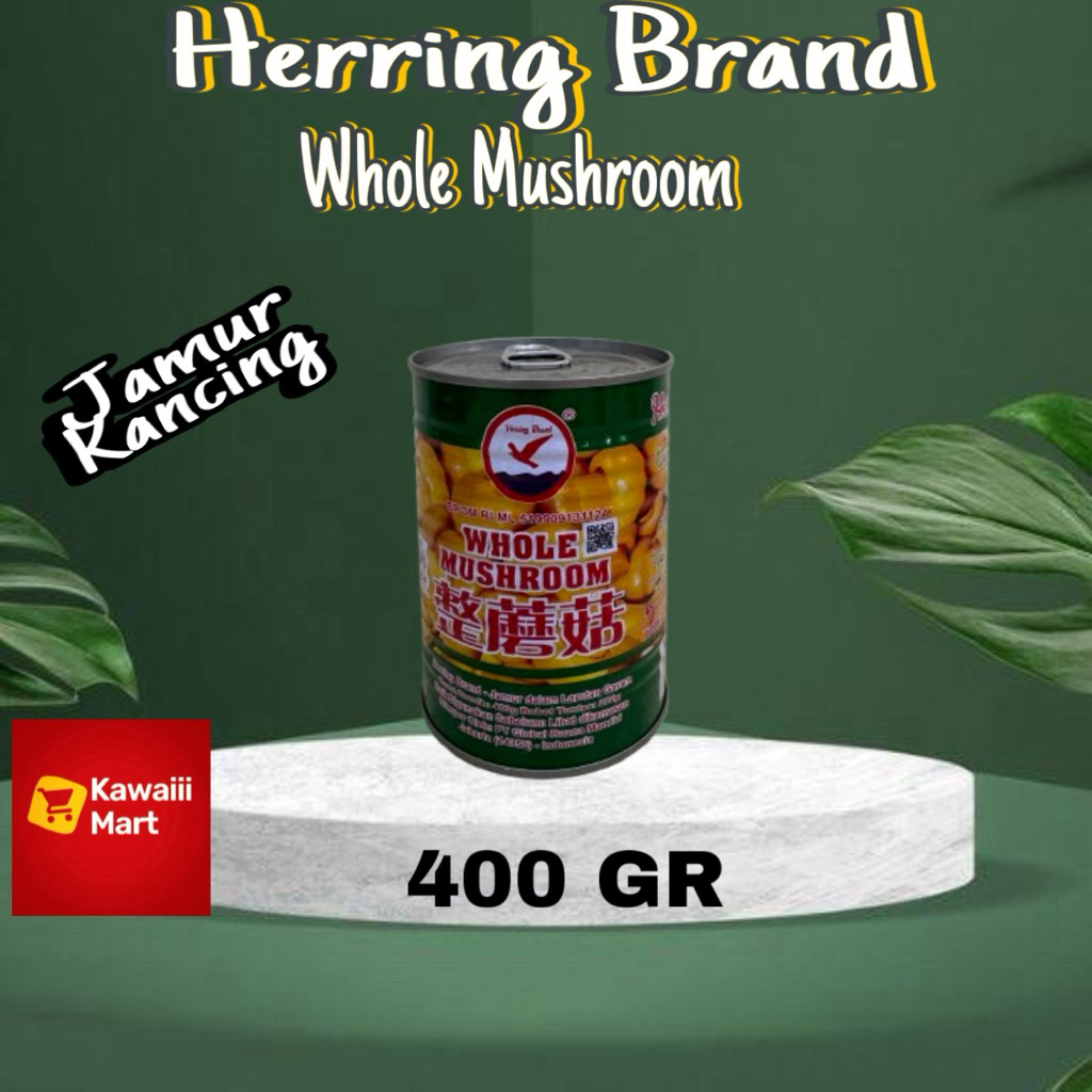

Herring Brand Whole Mushroom / Jamur Kancing Kaleng 400 GR Canned HALAL