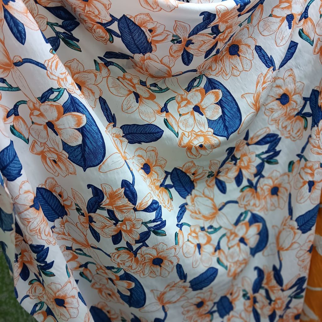 Kain Katun Silky motif  dan Ringan Kain Katun Silky Import Lembut untuk Hijab dan Gamis
 Kain Katun 