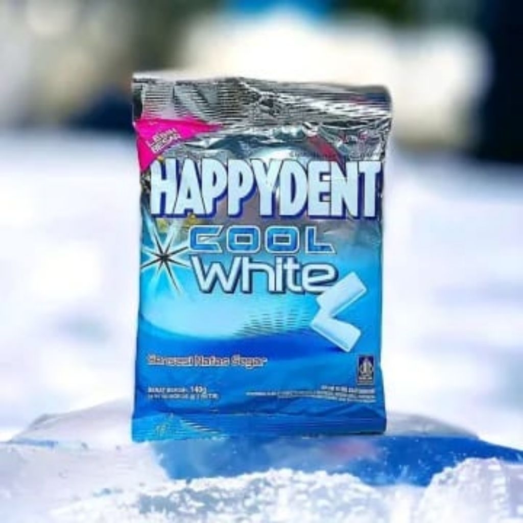 

Permen Karet rasa mint Happydent COOL White isi 50