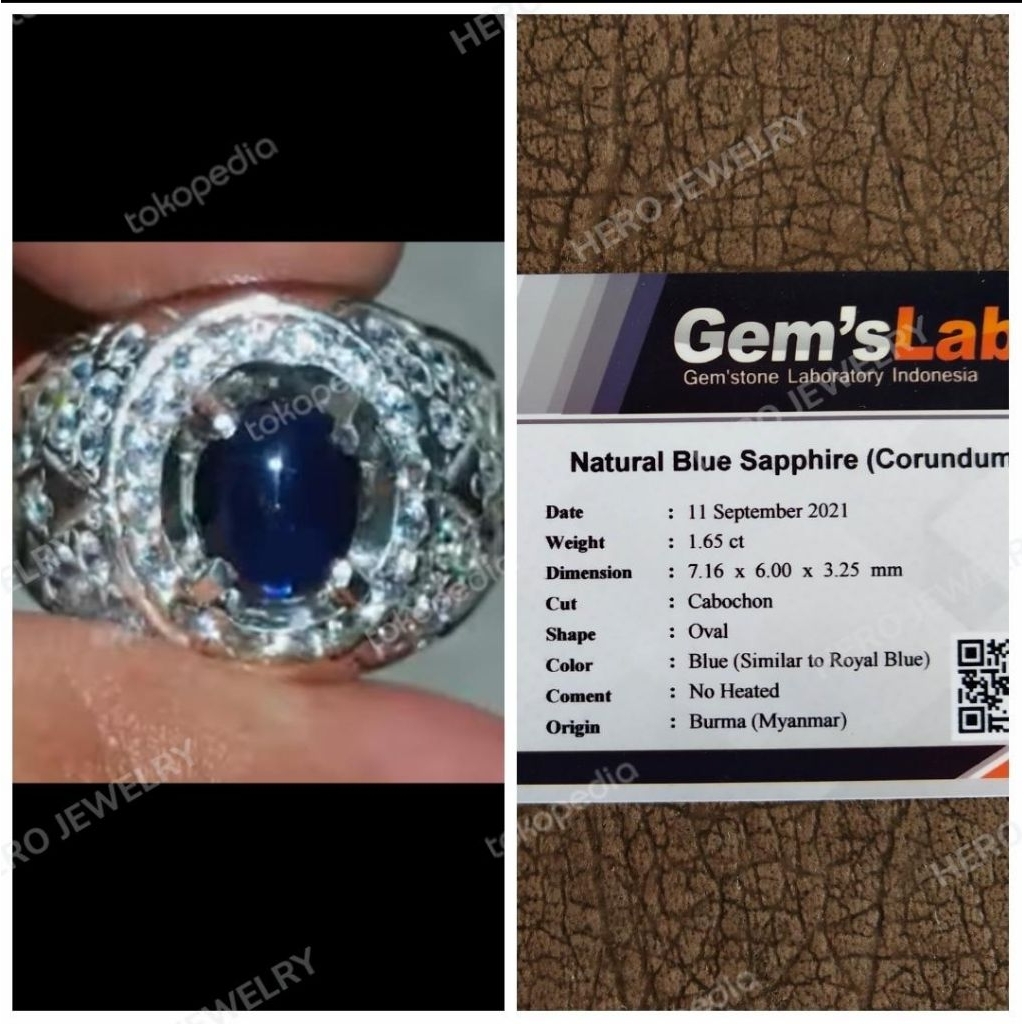 Unheatead Royal Blue Sapphire Safir Ada garnet tsavorite alexandrite chrysoberyl srilanka ceylon top