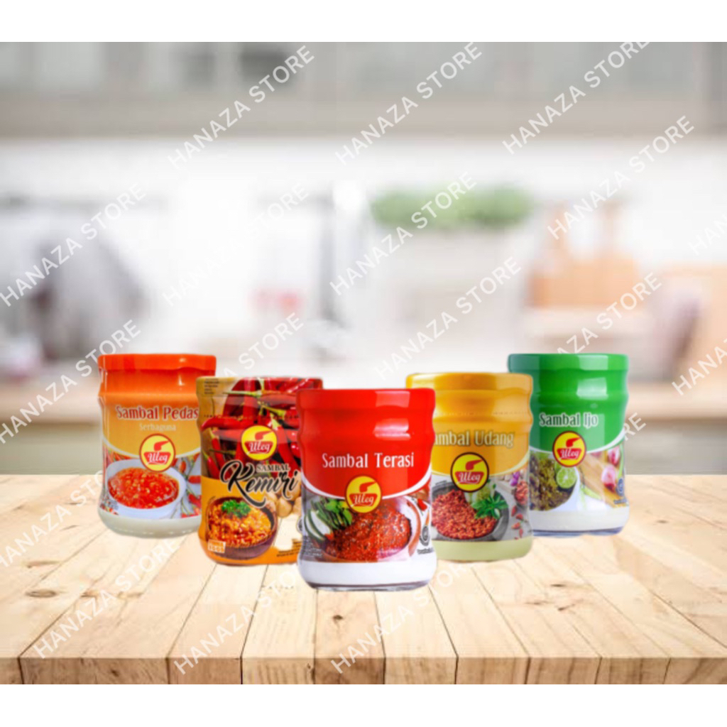 

FINNA Uleg Sambal Terasi 190g | Sambal Ijo | Sambal Kemiri | Sambal Udang | Sambal Geprek (JAR)