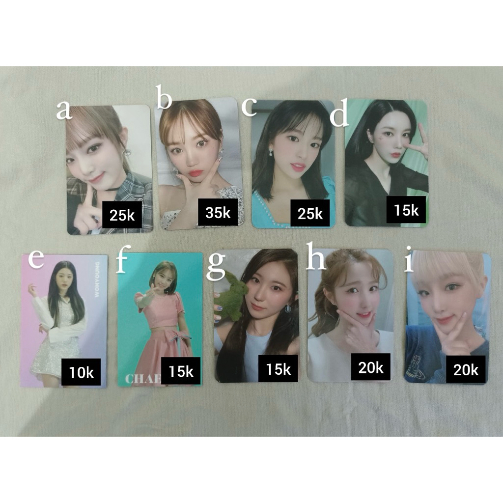 Official photocard pc member izone