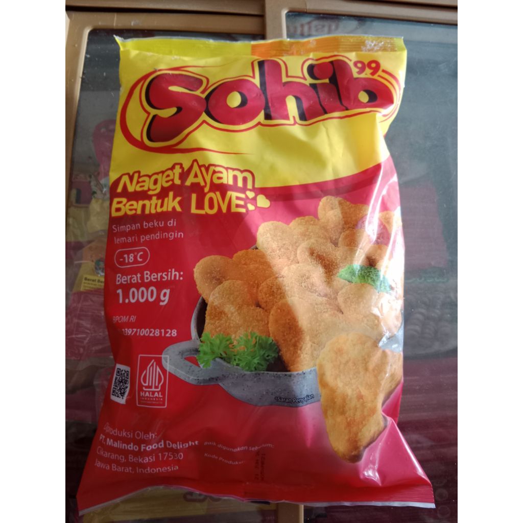 

Nugget ayam bentuk love Sohib 1 kg