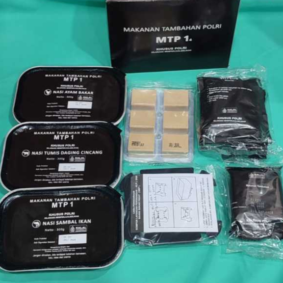 

Ransum MTP1 T2SP Makanan Tambahan Polri Makanan Siap Saji Makanan instan Makanan Pendaki Gunung