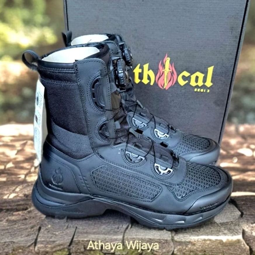 SEPATU PDL TACTICAL TALI PUTAR BOA LIBRA MK2 KULIT ASLI