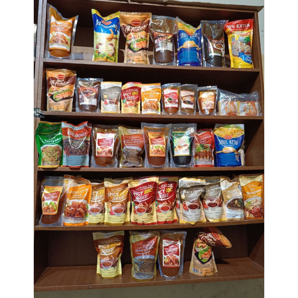 

GROSIR! MyTaste My Taste 500GR BBQ|Spicy Lv2|Spicy Lv3|Blackpepper|Mushroom|Teriyaki|Saus Tiram|Hickory Smoke|Bolognaise|Bulgogi|Asam Manis|Gochujang|Thai Chicken 500gr