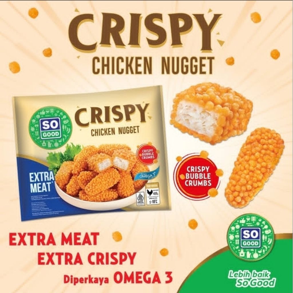 

SO GOOD Crispy Chicken Nugget, 400 GRAM