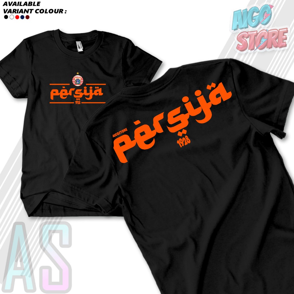 KAOS T-SHIRT PERSIJA 1928 TULISAN ARAB KAOS PERSIJA JAKARTA KAOS TERBARU 2025