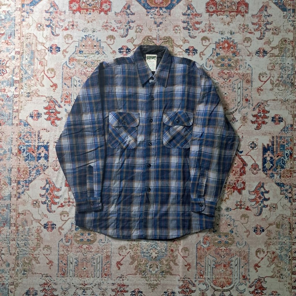 GQFORD Vintage Tartan Outer, Flannel Outer, Flannel Jacket, Tartan Jacket